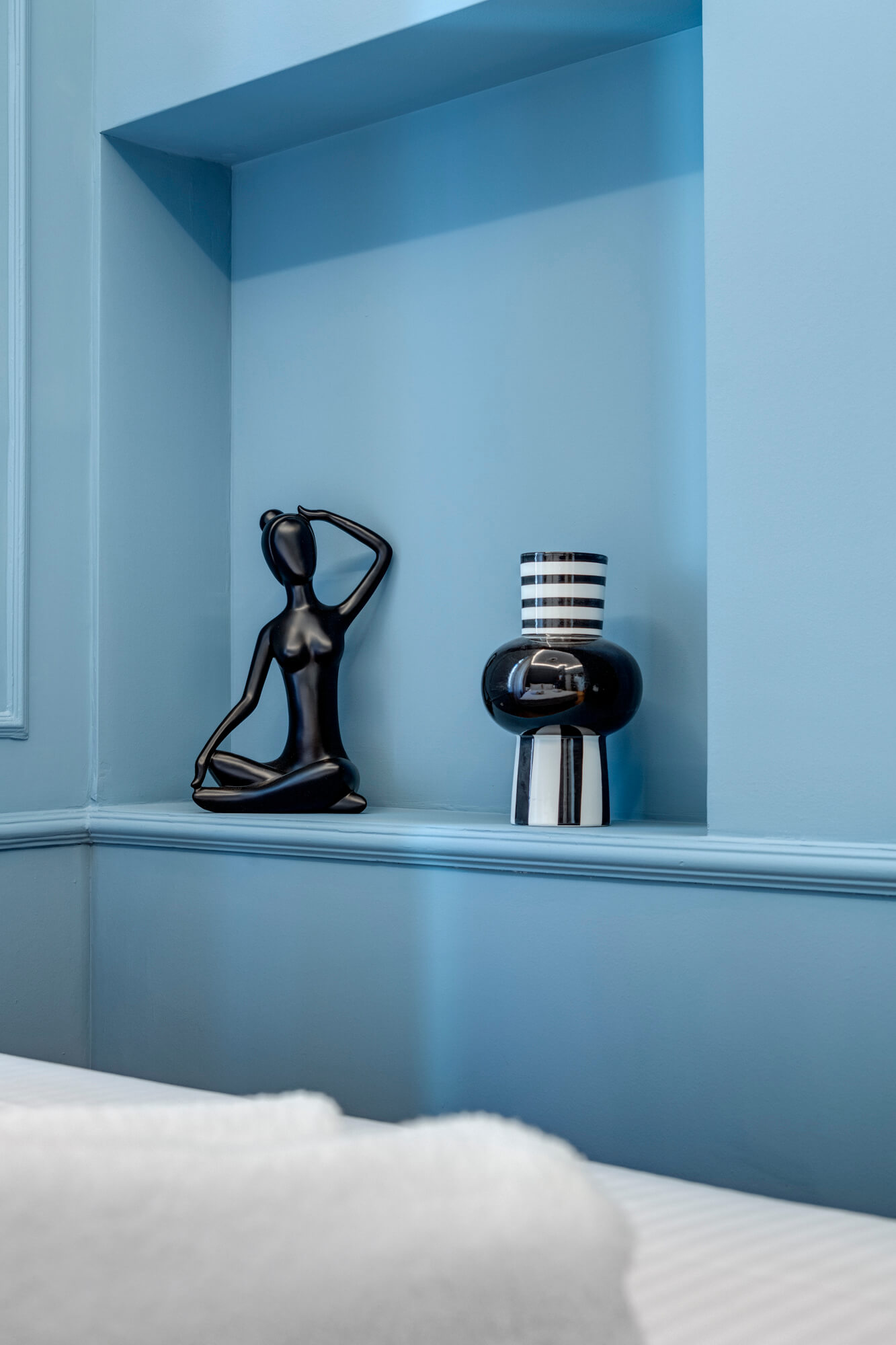 Blue suite bedroom