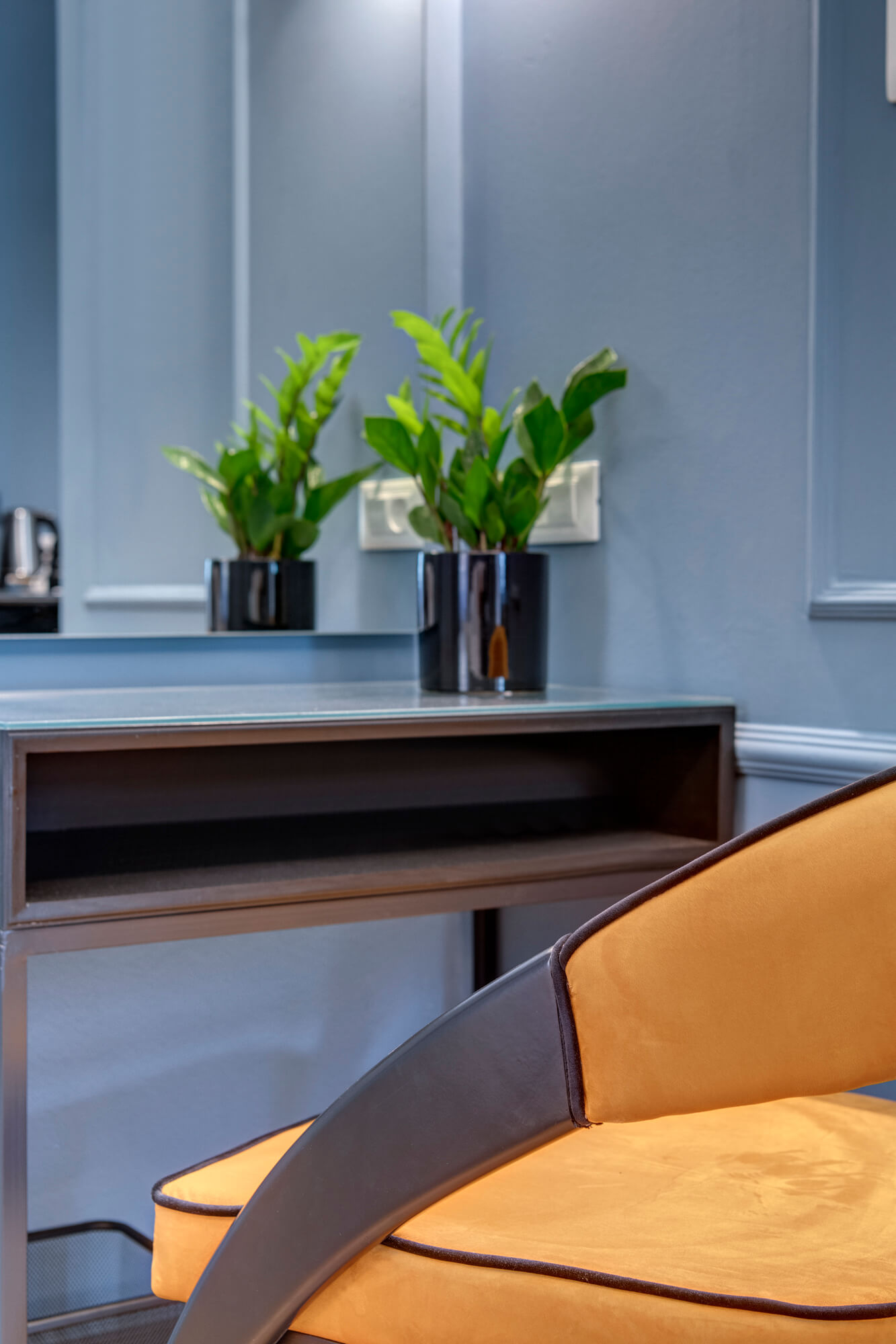 Blue suite bedroom